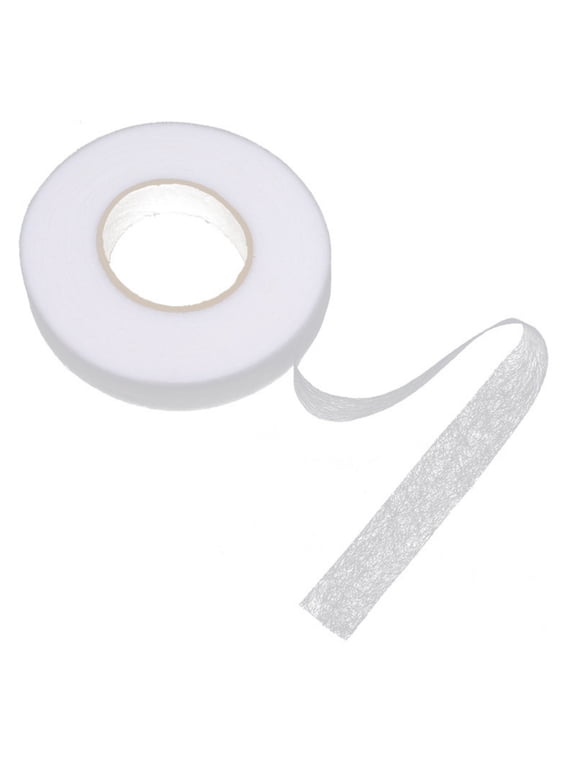 1 Pc Iron on Hemming Tape, White No Sew Hemming Tape, Strong Adhesive Stitch Witchery Tape, Versatile Hemming Tapes for Pants Clothes Dresses Curtains Fabric Crafting Projects, 0.59 inch