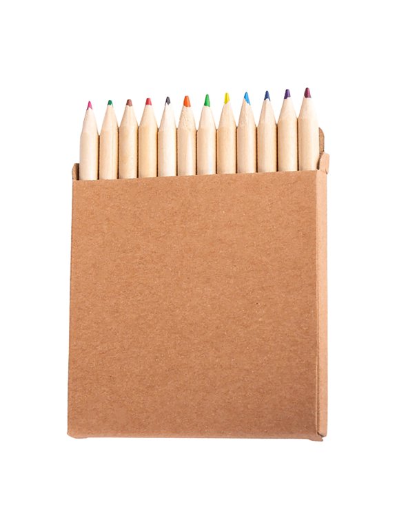 12 Pcs Mini Colored Pencils Bulk, Coloring Drawing Pencil in Boxes, Wooden Coloring Pencils for Easter Gift Painting Birthday Party, 3.46x0.27 inch