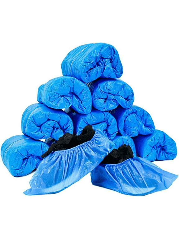 50 Pairs Disposable Shoe Covers, Convenience Boot Covers, Shoes Protectors Coverings for Construction, Workplace, Indoor Carpet Floor Protection, One Size Fits Most