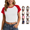 thumbnail image 1 of Zemara Womens T Shirts, Women's T-Shirts - Korean Style Fashion Tee for Everyday Casual Streetwear Pure Desire Top for Spring Summer Watermelon Red M, 1 of 5