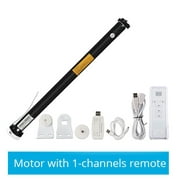 Zemismart RF Tubular Roller Shade Motor, with 1 Way Remote Control, Built in Battery, for 37 38mm Tube, Support Smart Life Alexa Google Home, with Wifi Dongle