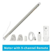 Zemismart RF Tubular Roller Shade Motor, with 9 Way Remote Control, Built in rechargable  Battery, for 28mm Tube, with WiFi Converter