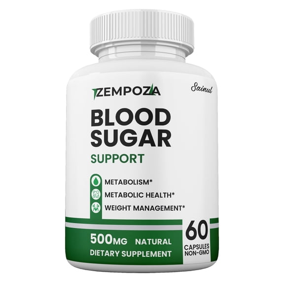 Zempoza Blood Sugar Control Capsules, Maximum Strength Formula, 1-Month Supply (1 Pack)