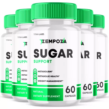 Zempoza Blood Sugar & Pressure Support - Optimal Wellness Booster (5 Pack)