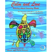 Zen Art Therapy with One Sided Mandala Pattern - Mindfulness for Ladies and Men RELAXING Adult Colouring Book Calm and Love - For Relaxation, Anti Stress, Art Therapy, Inspirational Zen and Mindfuln