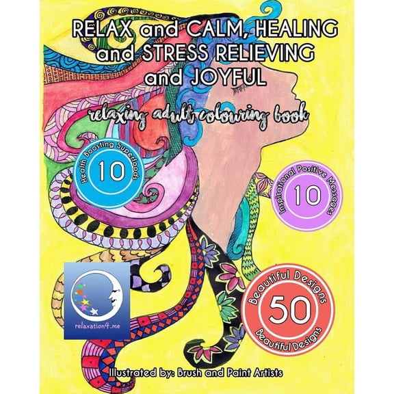 Zen Art Therapy with One Sided Mandala Pattern - Mindfulness for Ladies and Men: RELAXING Adult Colouring Book : RELAX and CALM, HEALING and STRESS RELIEVING and JOYFUL (Series #3) (Paperback)