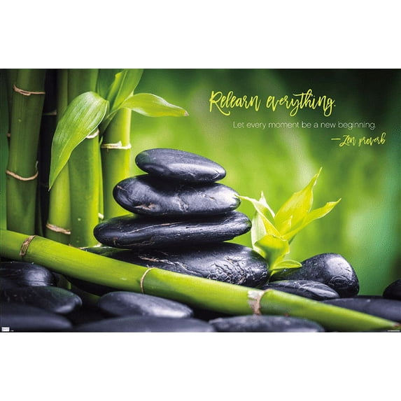 Zen - Bamboo Wall Poster, 14.725" x 22.375"