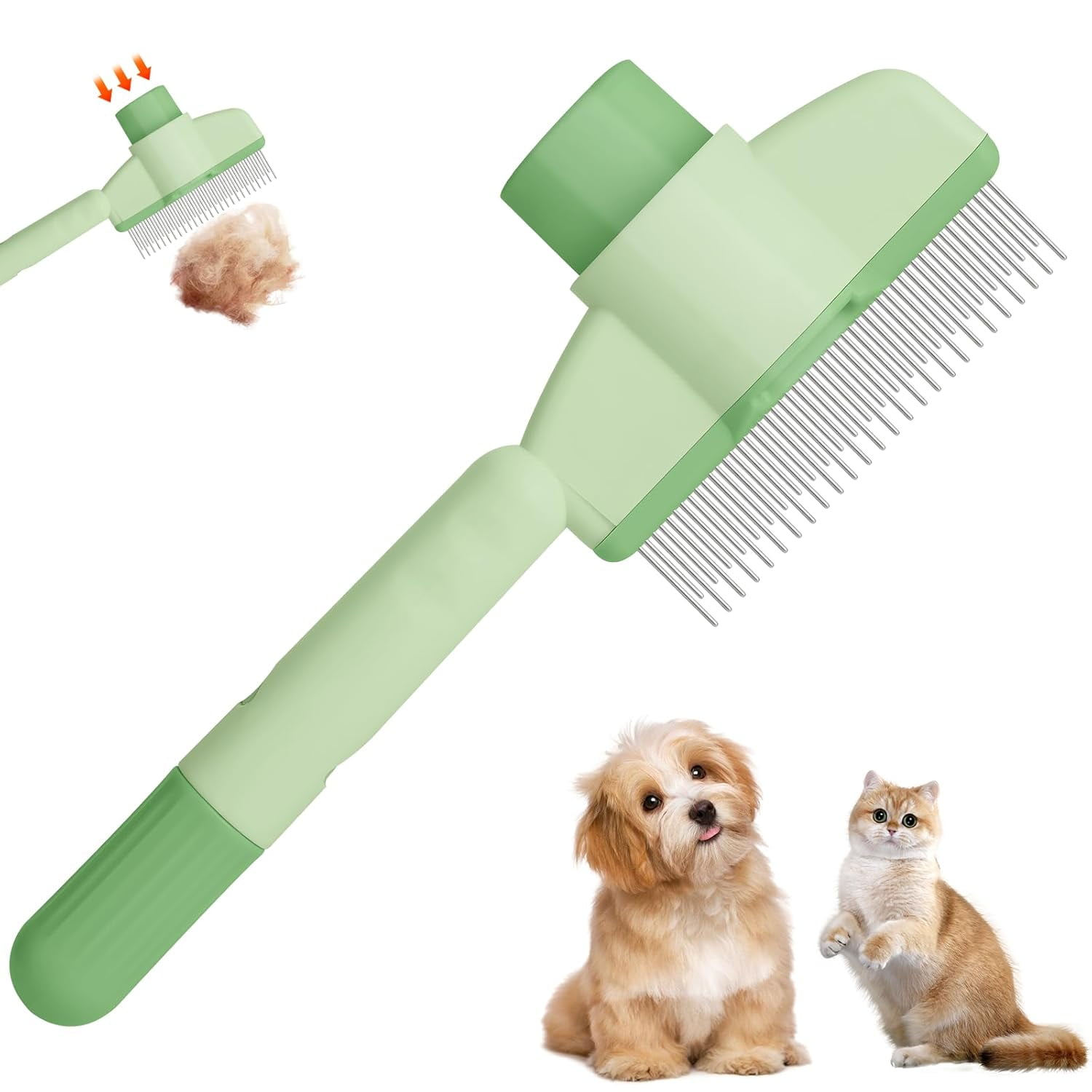 Picture of Zen Brush for Cats,Pet Hair Removal Comb Flea Comb, 2025 New Cat ...