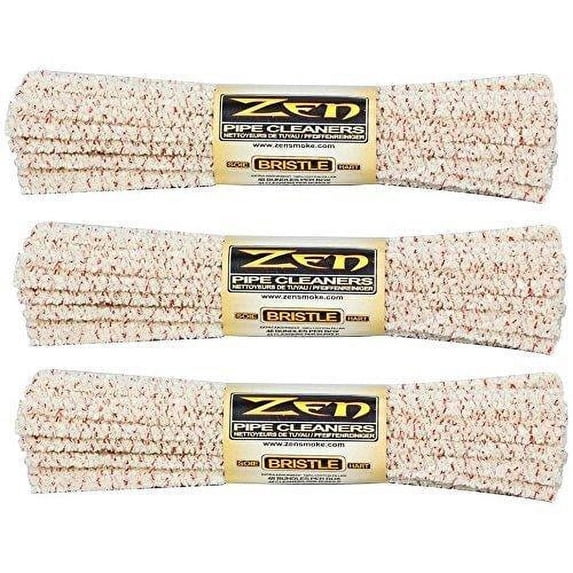 Zen Bundles Zen Pipe Cleaners Hard Bristle, 132 Count 132 Count (Pack of 3)