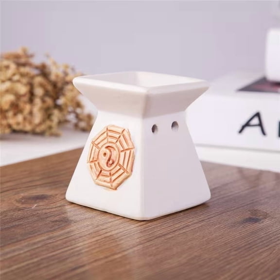 Zen Ceramic Essential Oil Burner Tea Light Candle Holder Aromatherapy Diffuser