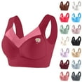 thumbnail image 1 of Zen Chic Bras for Older Women, 2025 New ZenChic Bra - Seamless Sexy Push Up Wireless Bra, Full Coverage Support Bras Wine 38, 1 of 6