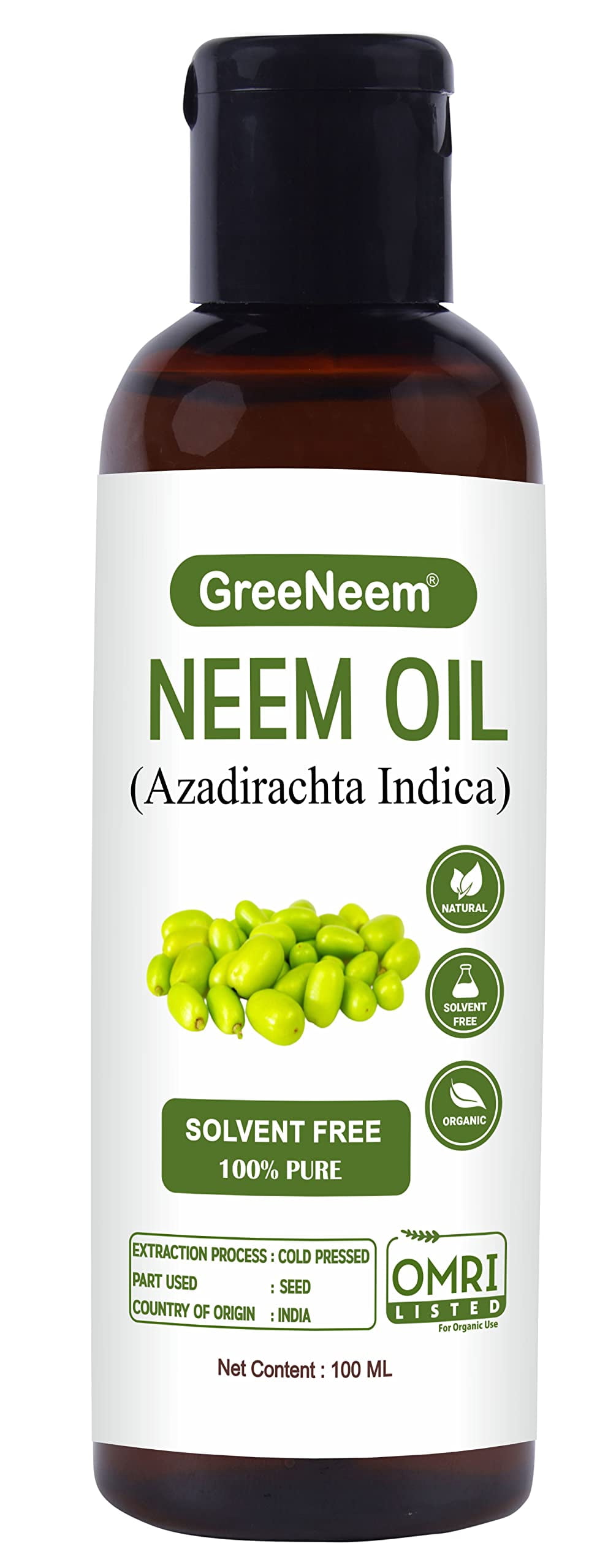 Zen Cold Pressed Multipurpose Pure Neem Oil 100ml for Hair & Skin