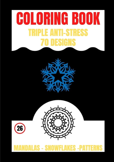Zen Coloring Book: Triple Anti Stress, Book 26, (Paperback)