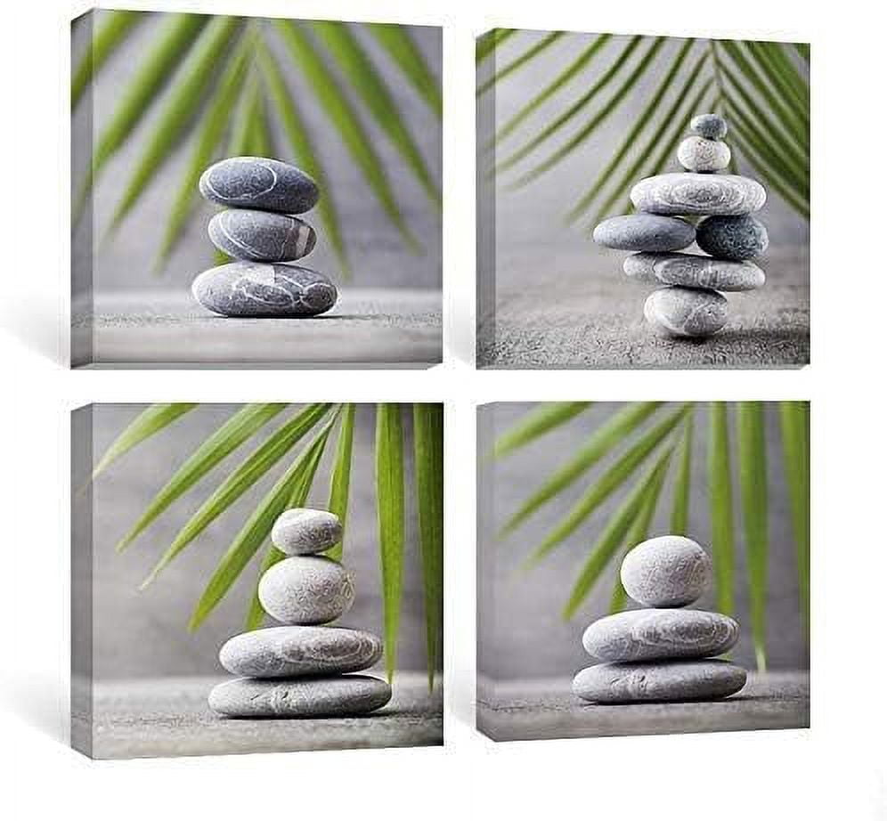 画材 Meditation Green Amazon.com: ZXHYWYM Green Bamboo Pictures Zen Wall Art Stone