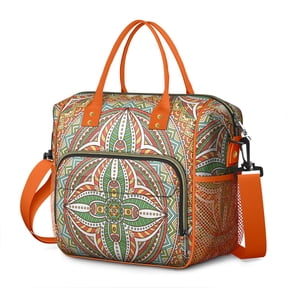 Zen Ethnic Patterned Lunch Box – Waterproof Reusable Tote for Work Picnic or Mindfulness Lunch Moments