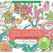 Zen Garden Adult Coloring Book (Hardcover)
