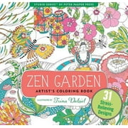 PETER PAUPER PRESS Zen Garden Adult Coloring Book (Hardcover)