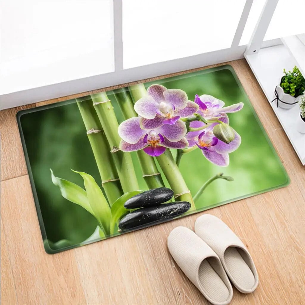 Zen Garden Bamboo Home Decoration Floor Mat Bedroom Bathroom Kitchen