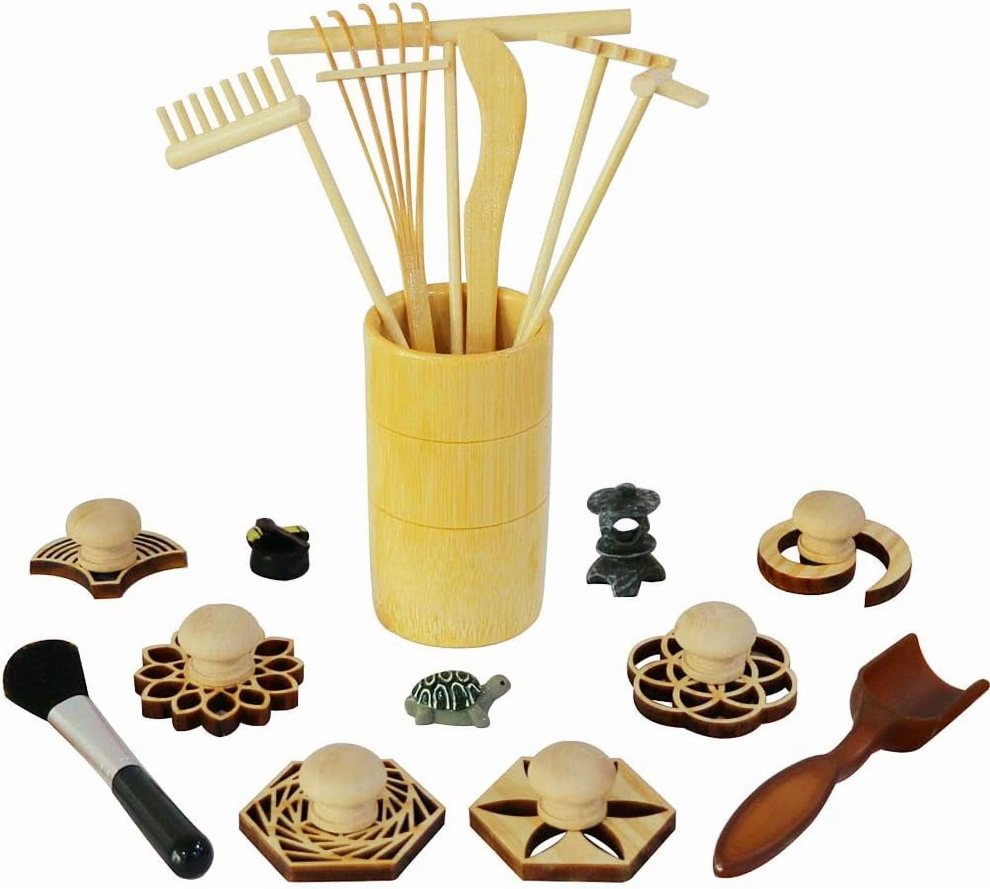 Zen Rake Machine Zen Garden Rake Stamp Tools - Meditation Rock Sand Garden Accessories ...