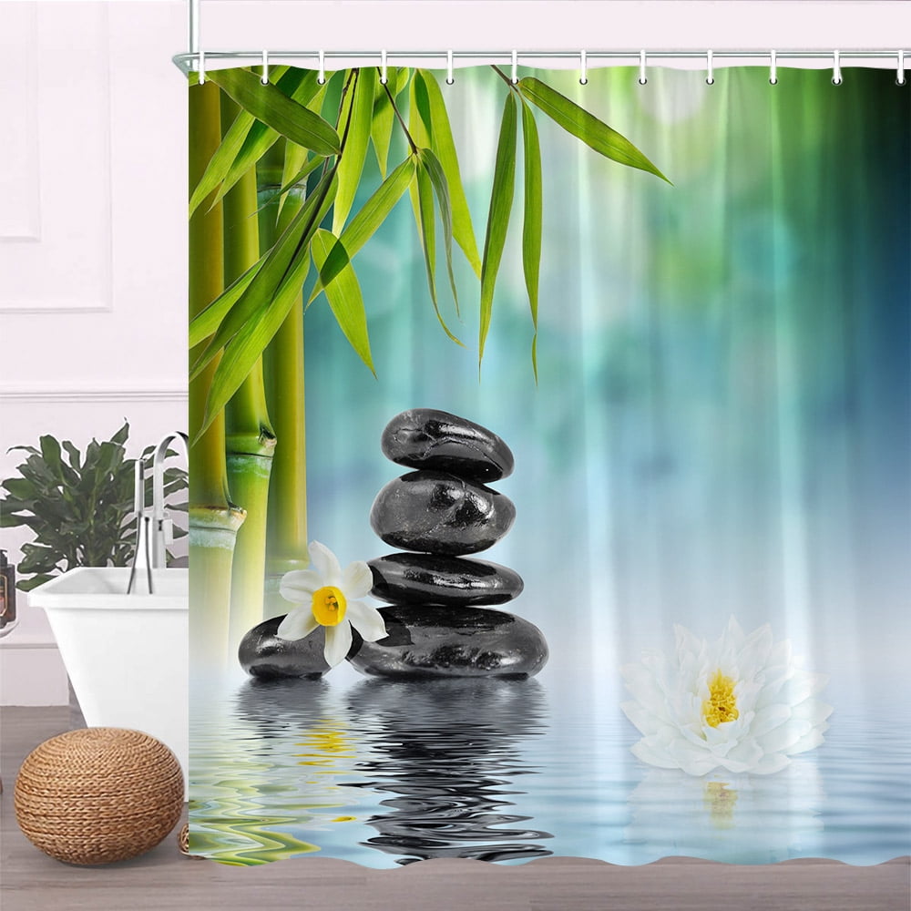 Zen Bathroom Shower Curtain