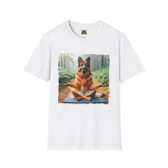 Zen German Shepherd Unisex Softstyle T-Shirt