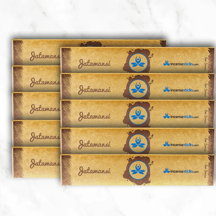 Zen Jatamansi Incense Sticks, 8", 12 Sticks per Pack, 10 Packs