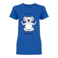 thumbnail image 1 of Zen Koala T-Shirt Women -Image by Shutterstock, Female Medium, 1 of 2