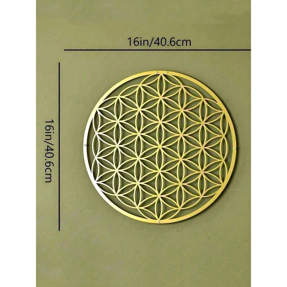 Zen Lotus Metal Wall Art Boho Floral Hanging Living Room Bedroom Meditation Space Yoga Studio Handmade Spiritual Gift For Women