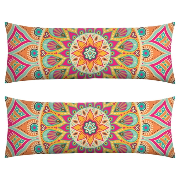 Zen Mandala Throw Pillow Cover&nbsp;– Minimalist Sacred Geometry, Neutral Earth Tones, Vintage Boho Decor