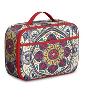 Zen Meditation Mandala Reusable Lunch Box Thermal Insulation Durable Fabric for Adults Teens