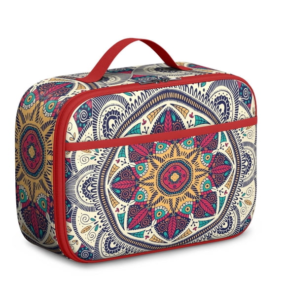 Zen Meditation Mandala Reusable Lunch Box Thermal Insulation Durable Fabric for Adults Teens