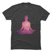 Zen Mens Charcoal Gray Graphic Tee - Design By Humans  XL
