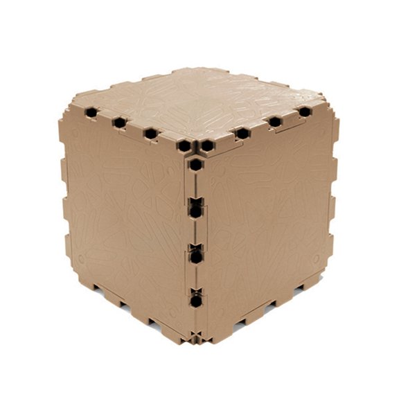 Zen Modular Cube – 10-Cube Set | Solid Structural Blocks for Furniture & Décor – Beige