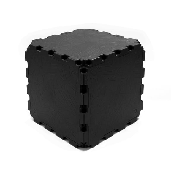 Zen Modular Cube – 10-Cube Set | Solid Structural Blocks for Furniture & Décor – Black
