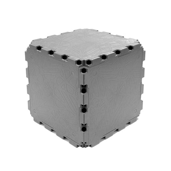Zen Modular Cube – 10-Cube Set | Solid Structural Blocks for Furniture & Décor – Grey