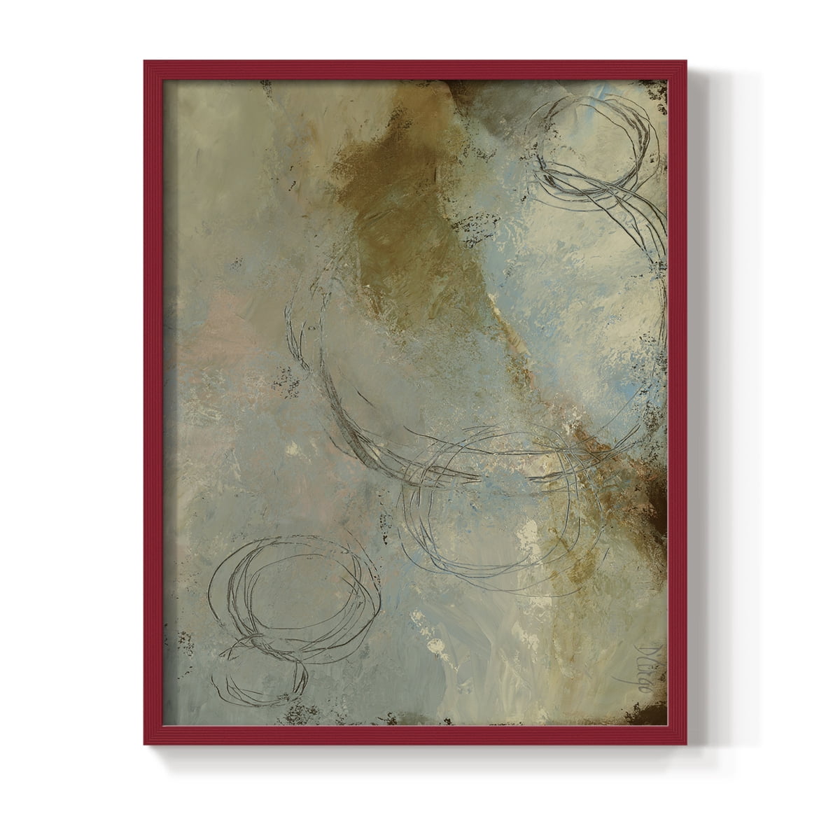 Zen Path I Framed Print - Solid Wood in Single Picture Frame Solid Wood 2 Framed Print