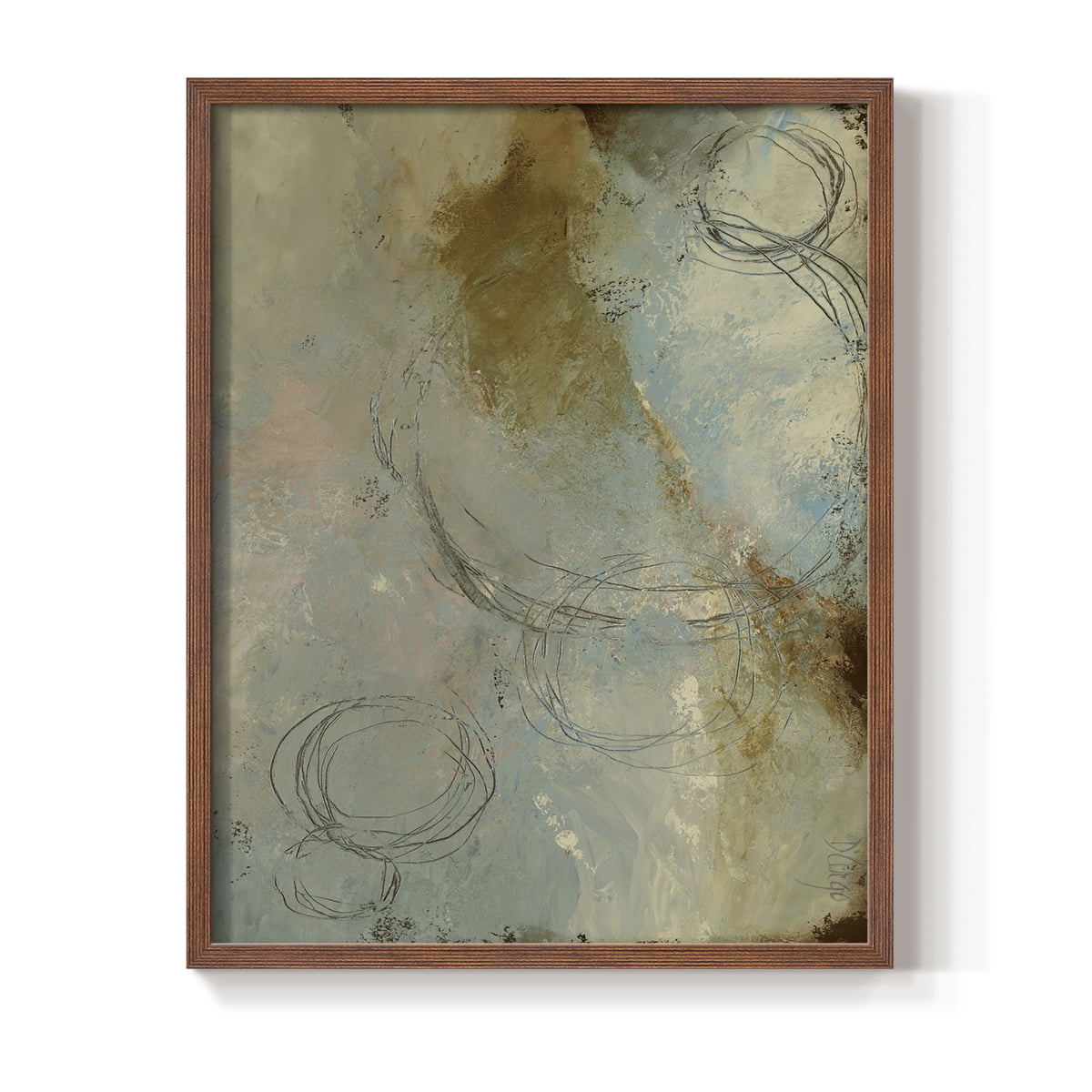 Zen Path I Framed Print - Solid Wood in Single Picture Frame Solid Wood 2 Framed Print