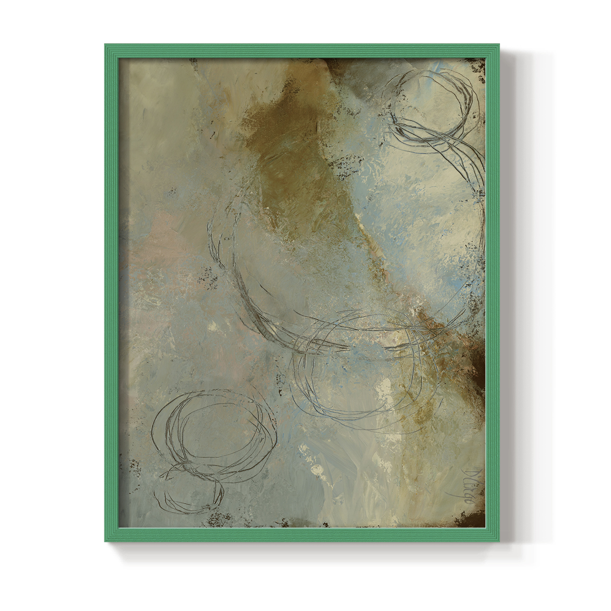 Zen Path I Framed Print - Solid Wood in Single Picture Frame Solid Wood 2 Framed Print