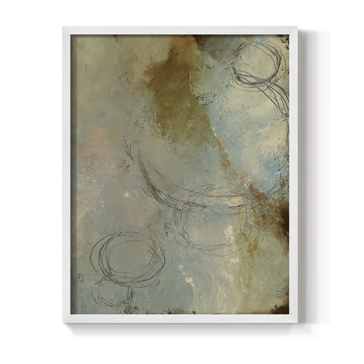 Zen Path I Framed Print - Solid Wood in Single Picture Frame Solid Wood 2 Framed Print