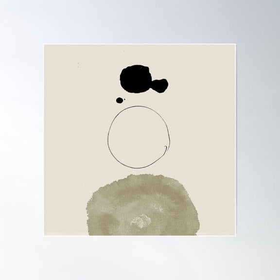 Zen Poster Wall Art, Modern Wall Decor For Living Room Bedroom, 16x16 UNFRAMED