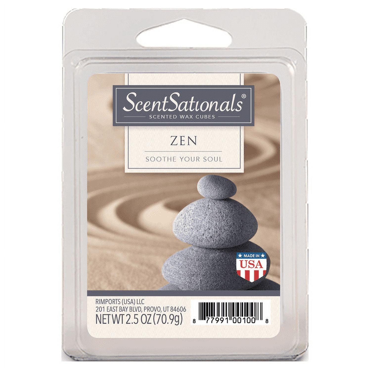 Zen Scented Wax Melts, ScentSationals, 2.5 oz 