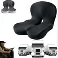 thumbnail image 1 of Zen Seat Cushions Truck, Adaptivecore Memory Foam, L-Shaped Lumbar Support, Relieve Tailbone Pressure, Ergonomic Car Seat Cushions, For Truck Driver, 1 of 8