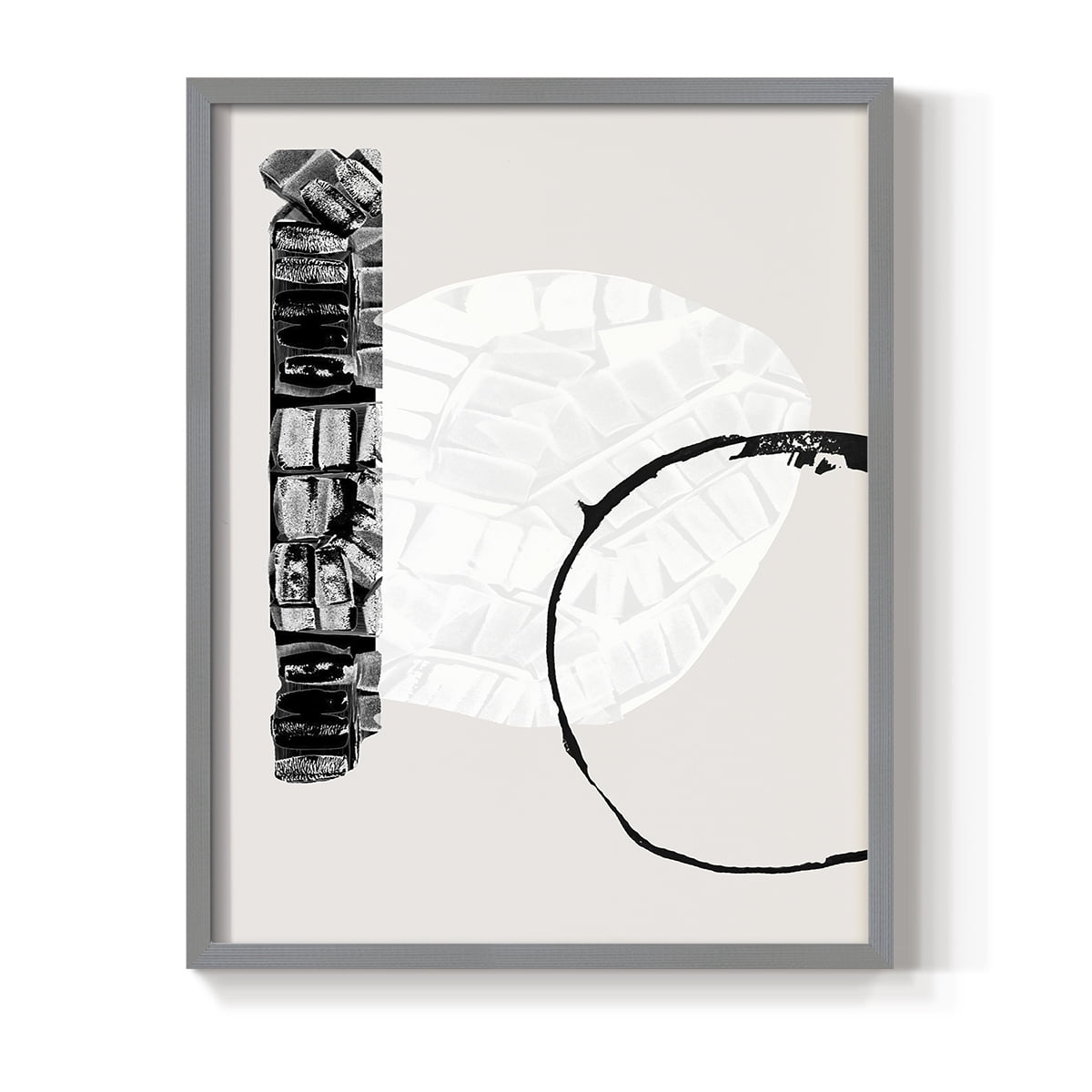Zen Shapes I Framed Print - Solid Wood in Single Picture Frame Solid Wood 2 Framed Print