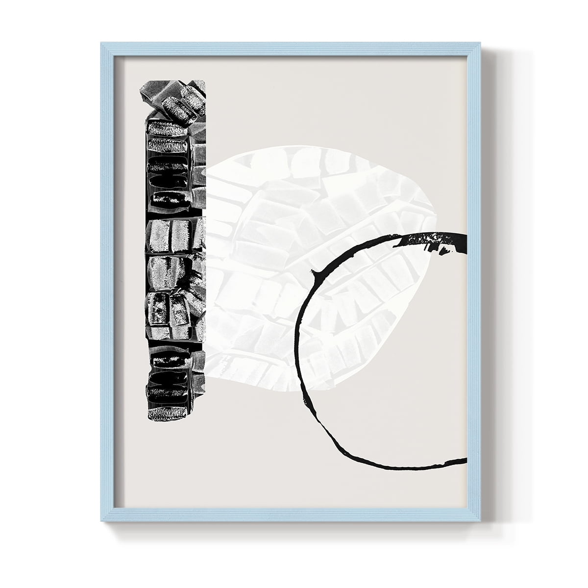 Zen Shapes I Framed Print - Solid Wood in Single Picture Frame Solid Wood 2 Framed Print