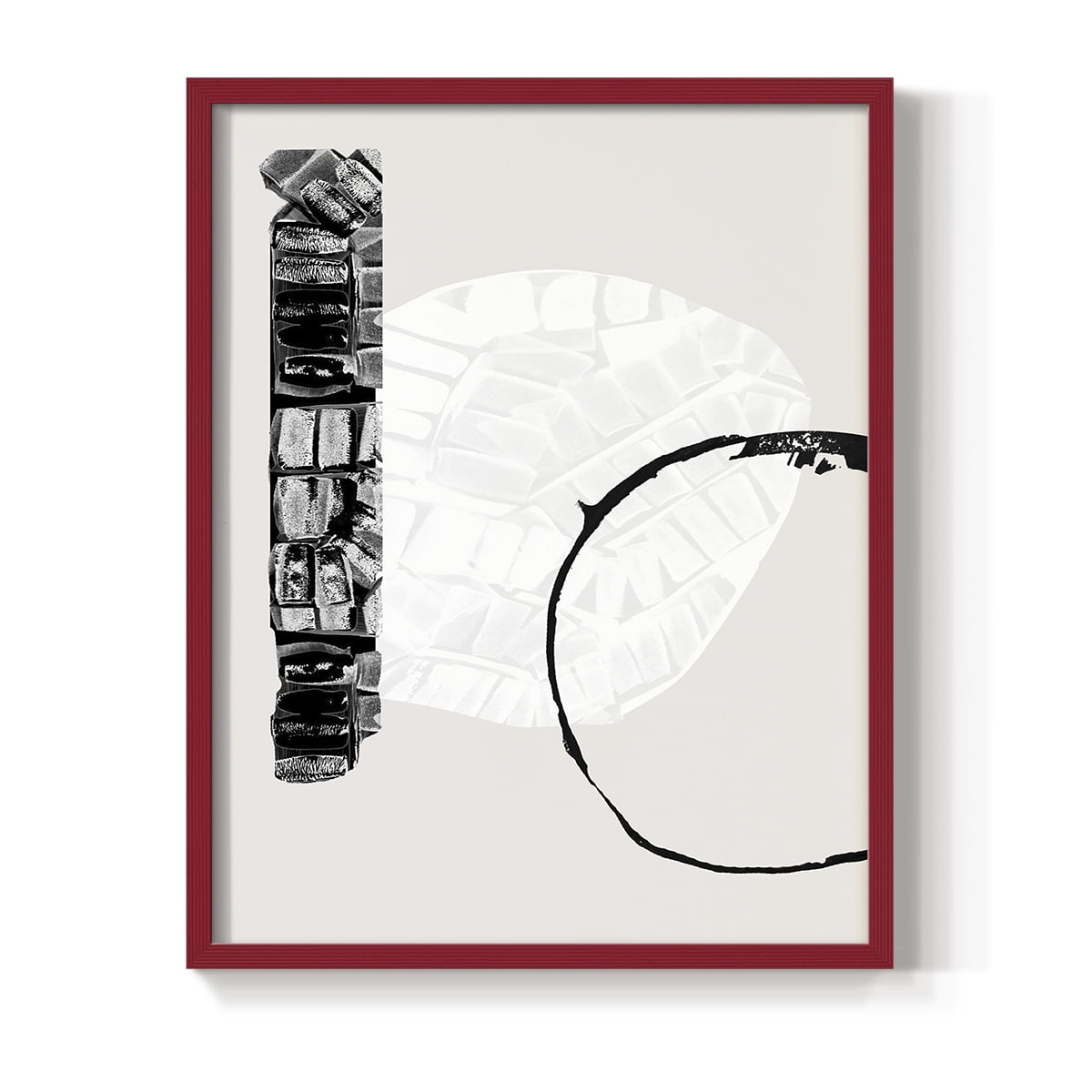 Zen Shapes I Framed Print - Solid Wood in Single Picture Frame Solid Wood 2 Framed Print