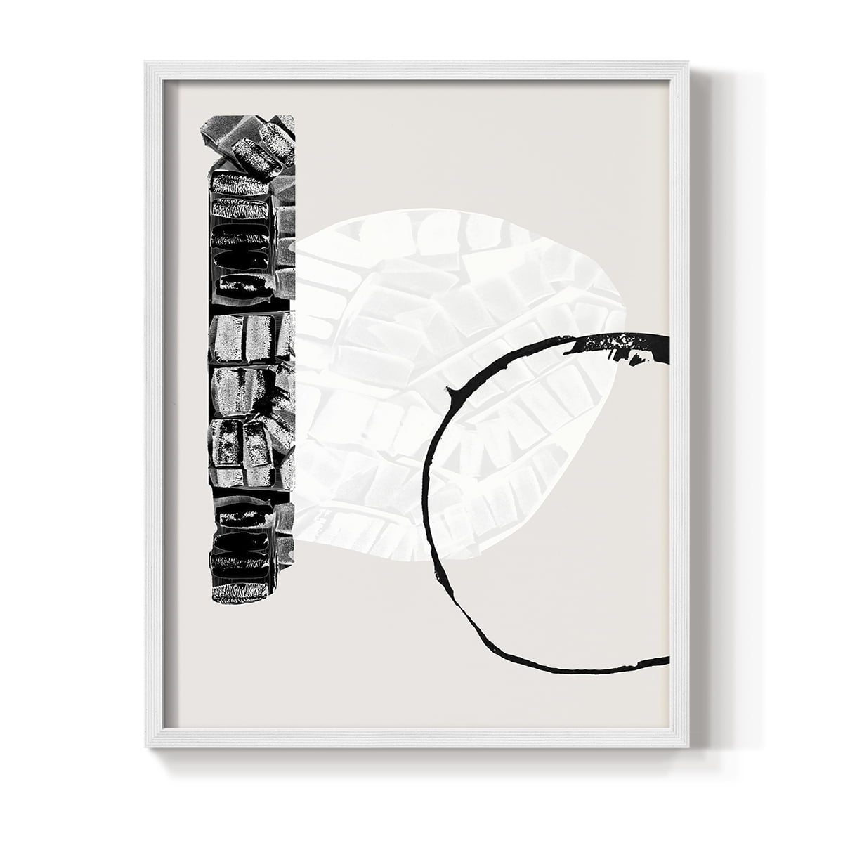 Zen Shapes I Framed Print - Solid Wood in Single Picture Frame Solid Wood 2 Framed Print