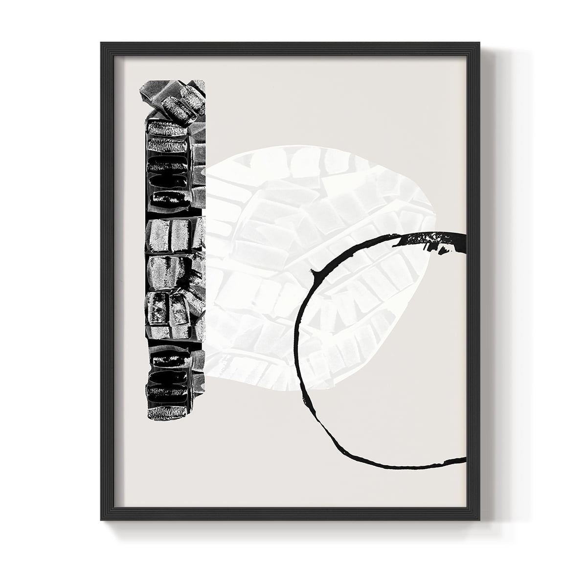 Zen Shapes I Framed Print - Solid Wood in Single Picture Frame Solid Wood 2 Framed Print