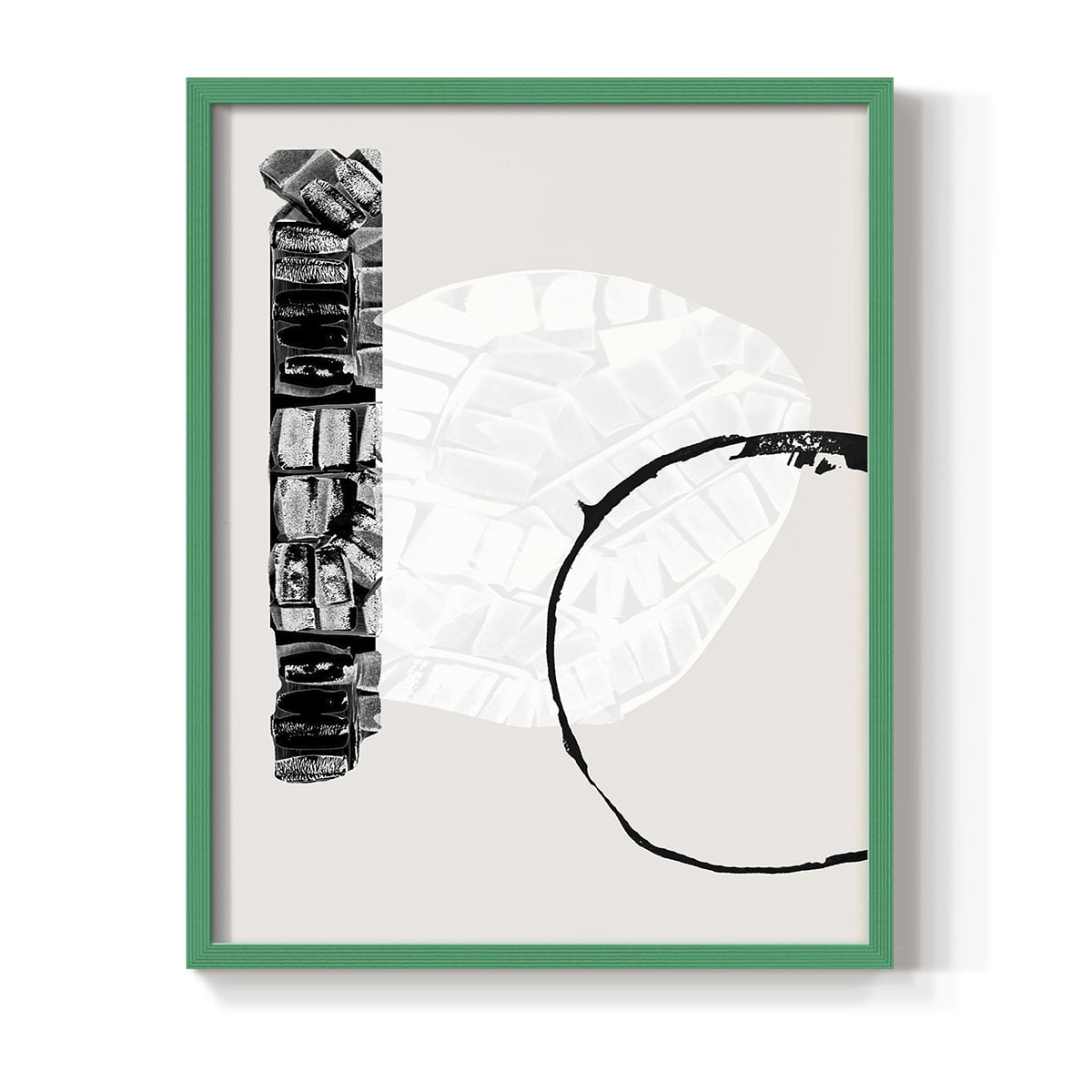 Zen Shapes I Framed Print - Solid Wood in Single Picture Frame Solid Wood 2 Framed Print