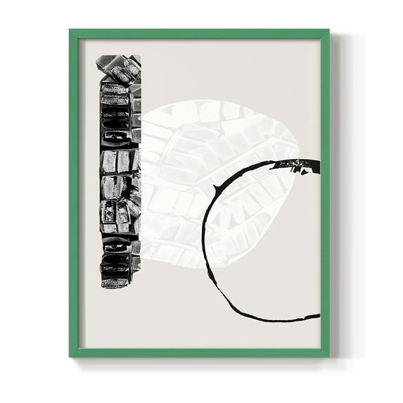 Zen Shapes I Framed Print - Solid Wood in Single Picture Frame Solid Wood 2 Framed Print