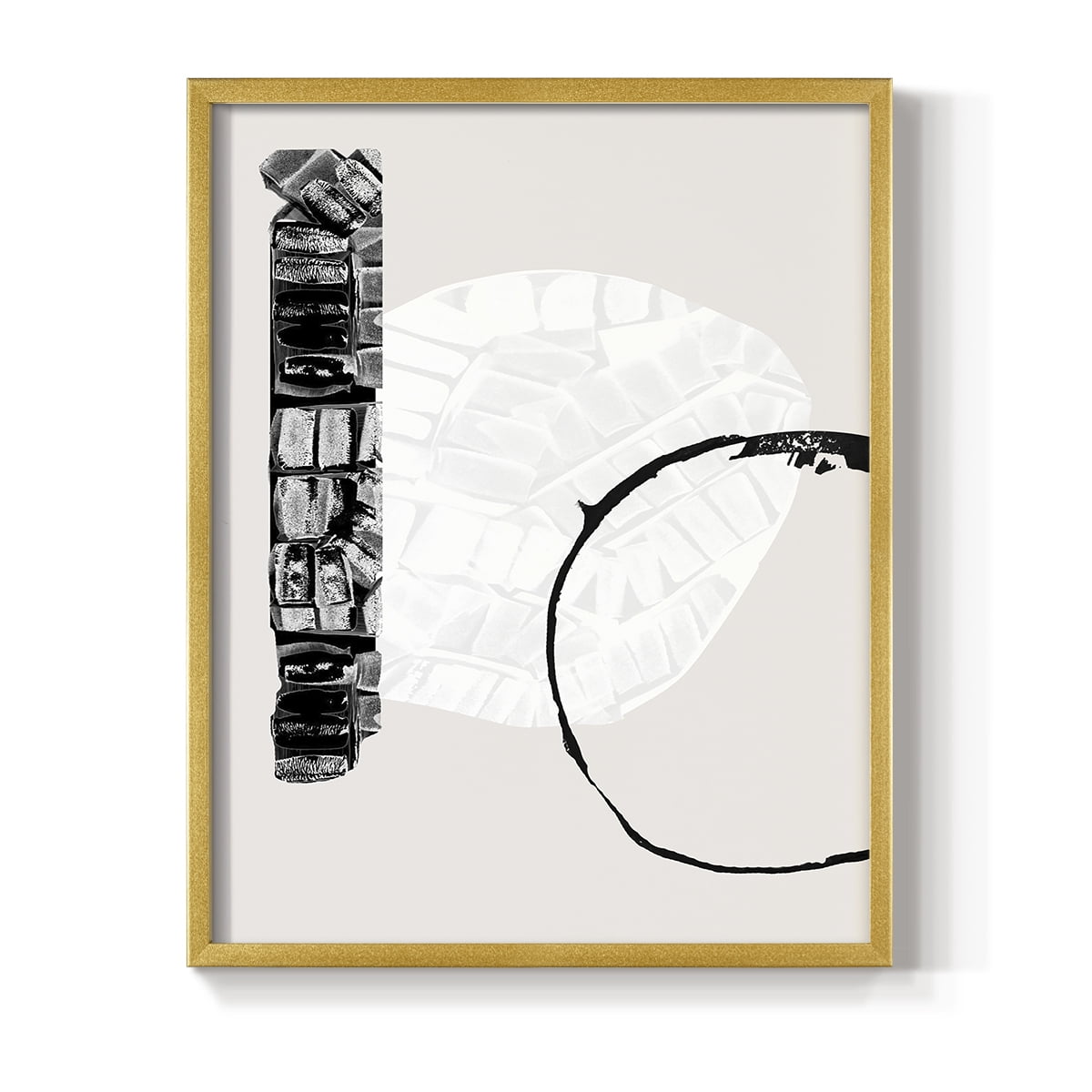 Zen Shapes I Framed Print - Solid Wood in Single Picture Frame Solid Wood 2 Framed Print